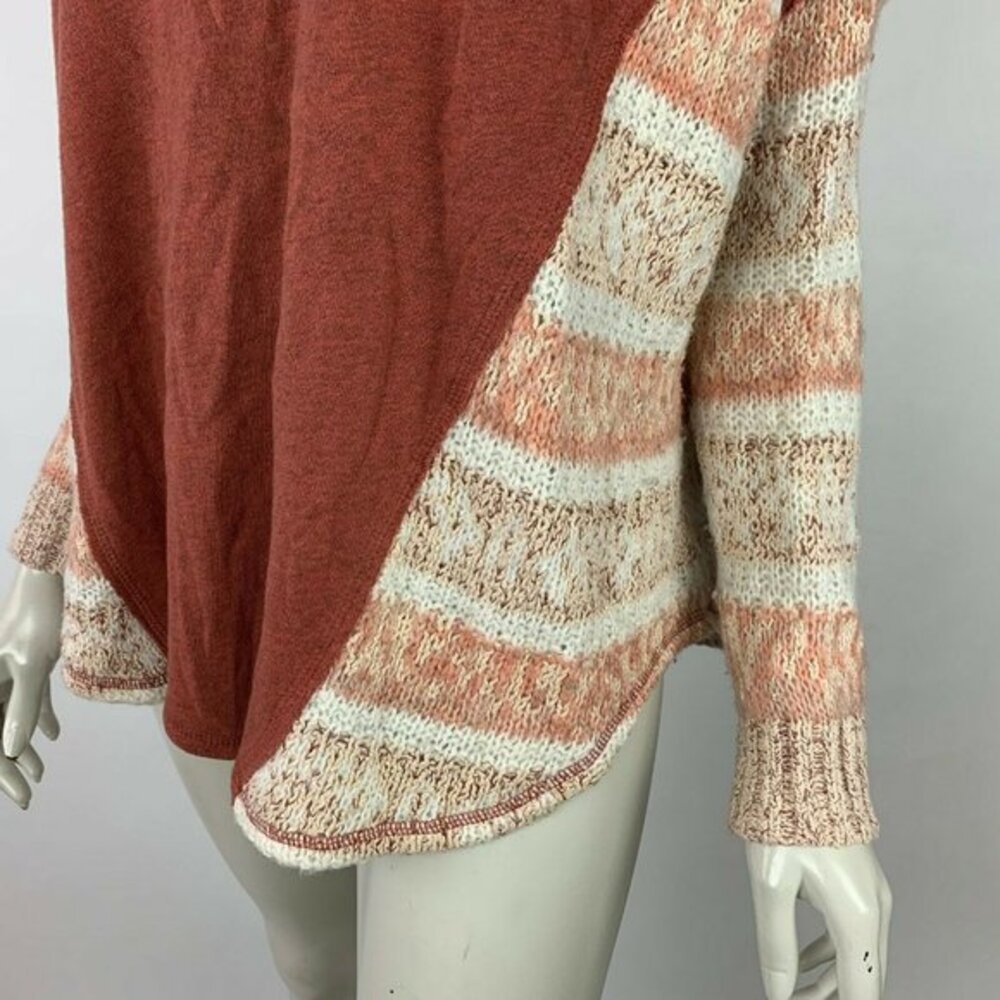 Free People Pullover Terri Knit Sleeve Crew Neck - Picture 6 of 10